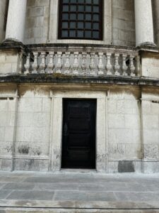 A door atop the National Pantheon in Lisbon.